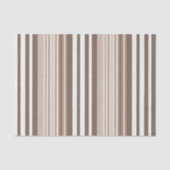 Neutrales erdige Streifenmuster-Design  Seidenpapier (Vorderseite)