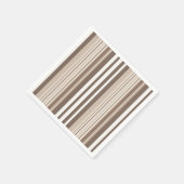 Neutrales erdige Streifenmuster-Design  Serviette (Ecke)