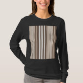 Neutrales erdige Streifenmuster-Design  T-Shirt (Vorderseite)