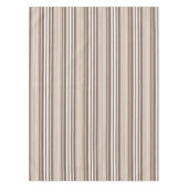 Neutrales erdige Streifenmuster-Design Tischdecke (Vorderseite)