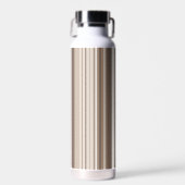 Neutrales erdige Streifenmuster-Design  Trinkflasche (Vorne)