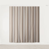 Neutrales erdige Streifenmuster-Design Wandteppich (Vorderseite)