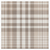 Neutrales Erdtön Plaid Tartan Design Stoff (Nahaufnahme)