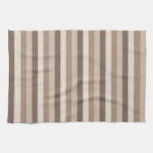 Neutrales Erdtöne Streifen Muster Design  Geschirrtuch (Horizontal)