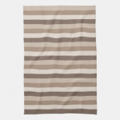 Neutrales Erdtöne Streifen Muster Design  Geschirrtuch (Vertikal)