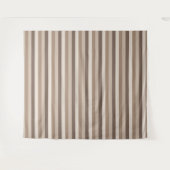 Neutrales Erdtöne Streifen Muster Design Wandteppich (Vorderseite (Horizontal))