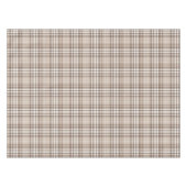 Neutrales Erdtöniges Karo-Tartan-Design Tischdecke (Vorderseite (Horizontal))