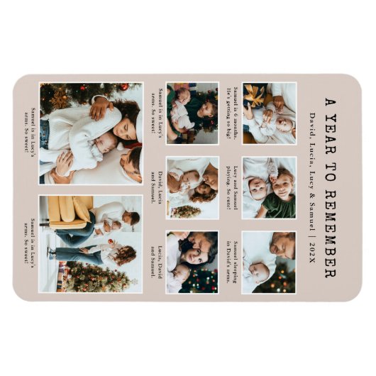 Neutrales Foto Magnet (Horizontal)