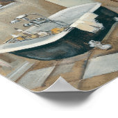 Neutrales französisches Bad Poster (Ecke)