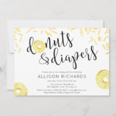 Neutrales gelbes Baby des Einladung (Vorderseite)