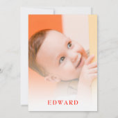 Neutrales Gender Monster 1. Geburtstag Party Einladung (Rückseite)