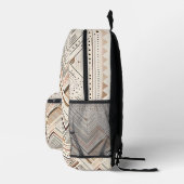 Neutrales geometrisches Backpack Bedruckter Rucksack (Rechts)
