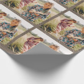 Neutrales geometrisches Foto Weihnachten Geschenkpapier (Ecke)