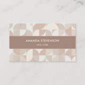 Neutrales geometrisches Muster II Visitenkarte (Vorderseite)