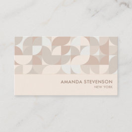 Neutrales geometrisches Muster II Visitenkarte