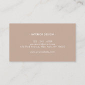 Neutrales geometrisches Muster II Visitenkarte (Rückseite)