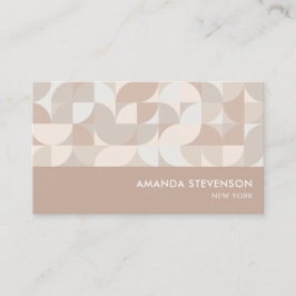 Neutrales geometrisches Muster II Visitenkarte