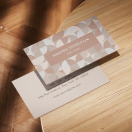 Neutrales geometrisches Muster II Visitenkarte