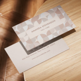 Neutrales geometrisches Muster II Visitenkarte