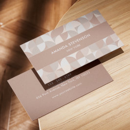 Neutrales geometrisches Muster II Visitenkarte