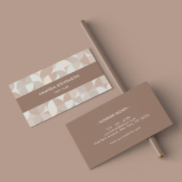 Neutrales geometrisches Muster II Visitenkarte