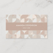 Neutrales geometrisches Muster II Visitenkarte (Vorderseite)