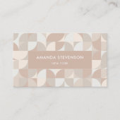Neutrales geometrisches Muster II Visitenkarte (Vorderseite)