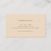 Neutrales geometrisches Muster Visitenkarte (Rückseite)