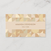 Neutrales geometrisches Muster Visitenkarte (Vorderseite)