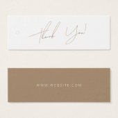 Neutrales Geschäft Danke Label Hang Tag (Vorne & Hinten)