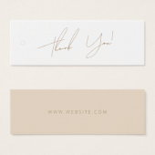 Neutrales Geschäft Danke Label Hang Tag (Vorne & Hinten)