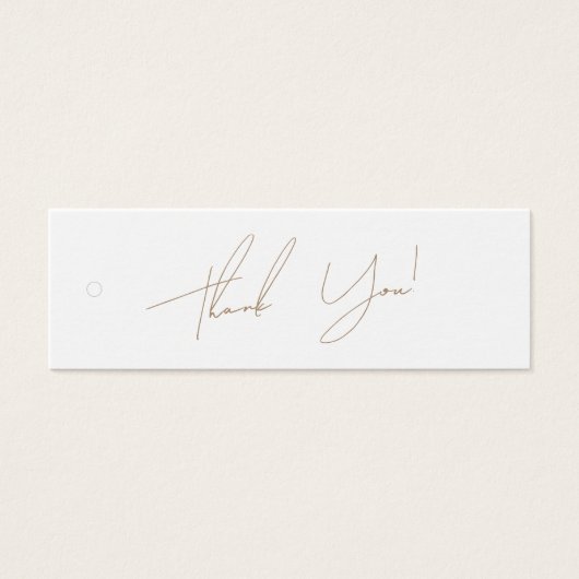 Neutrales Geschäft Danke Label Hang Tag (Vorderseite)