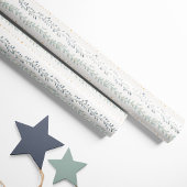 Neutrales Geschenkpapier Moderne Botanische Streif