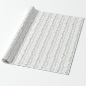 Neutrales Geschenkpapier Moderne Botanische Streif (Ungerollt)