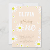 Neutrales Geschlecht 1. Geburtstag Party Boho Whit Einladung (Vorderseite)