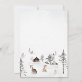 Neutrales geschlechtsspezifisches Baby Es ist kalt Einladung (Rückseite)