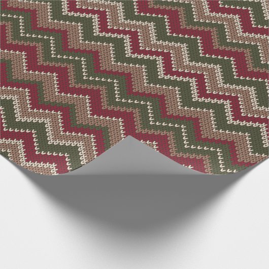 Neutrales Gewässer und Wine Holiday Sweater Geschenkpapier (Ecke)