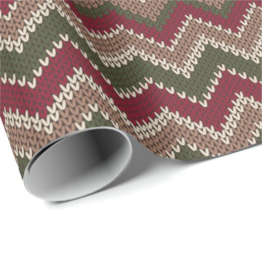 Neutrales Gewässer und Wine Holiday Sweater Geschenkpapier (Rolleneckpunkt)