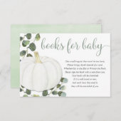 Neutrales Grün des Kürbisgeschlechtes buchen Begleitkarte (Vorne/Hinten)