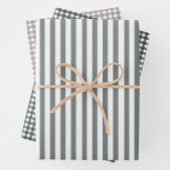 Neutrales Grünbuch Geschenkpapier Set