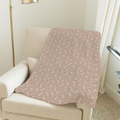 Neutrales Halloween-Skelettmuster Fleecedecke