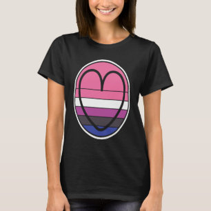 Neutrales Herz nicht binäre Geschlechtsreife Gesch T-Shirt