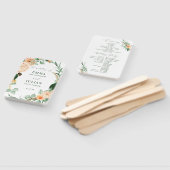 Neutrales Hochzeitsprogramm für Botanische Boho-Gr Fächer (Non-assembled)