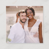 Neutrales Hochzeitsstift-Foto-UAwg mit QR-Code Begleitkarte (Rückseite)