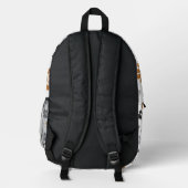 Neutrales Hundemuster Bedruckter Rucksack (Rückseite)