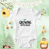 Neutrales islamisches Zitat-Slogan-Junge-Mädchen Baby Strampler