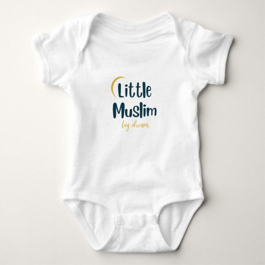 Neutrales islamisches Zitat-Slogan Nickerchen Slee Baby Strampler (Vorderseite)