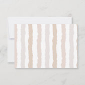 neutrales italienisches Hochzeitdesign RSVP Karte (Rückseite)