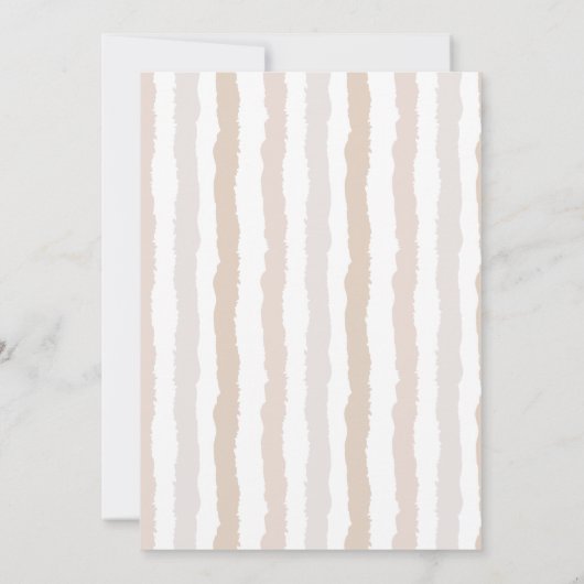 neutrales italienisches Hochzeitdesign Save The Date (Rückseite)