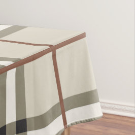 Neutrales Karo- Kuschel-Klassiker-Muster Tischdecke